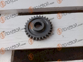 Шестерня (D-107.5мм Z-28 зуб.16 шлиц.) редуктора измельчающего аппарата русла ( Comer ) (шт.,)